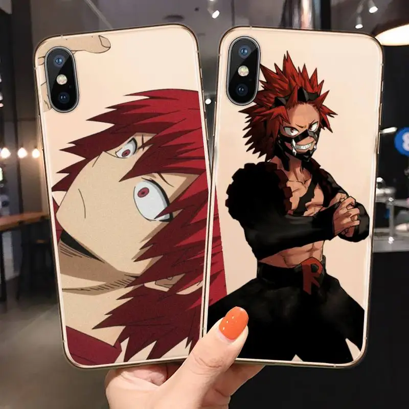kirishima My hero academia anime Phone Case Transparent for iPhone 6 s 7 8 11 12 13 mini pro X XS XR MAX Plus 
kirishima My hero academia anime Phone Case Transparent for iPhone 6 s 7 8 11 12 13 mini pro X XS XR MAX Plus