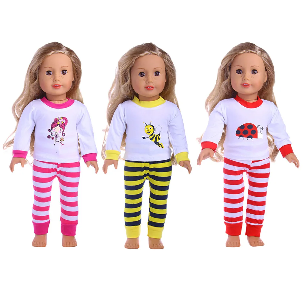 Cute Stripes Outfit Clothes for 18" 43cm American Girl BJD Reborn Baby Doll Accessories Pajamas Tops Trousers Dress Suit
Cute Stripes Outfit Clothes for 18" 43cm American Girl BJD Reborn Baby Doll Accessories Pajamas Tops Trousers Dress Suit