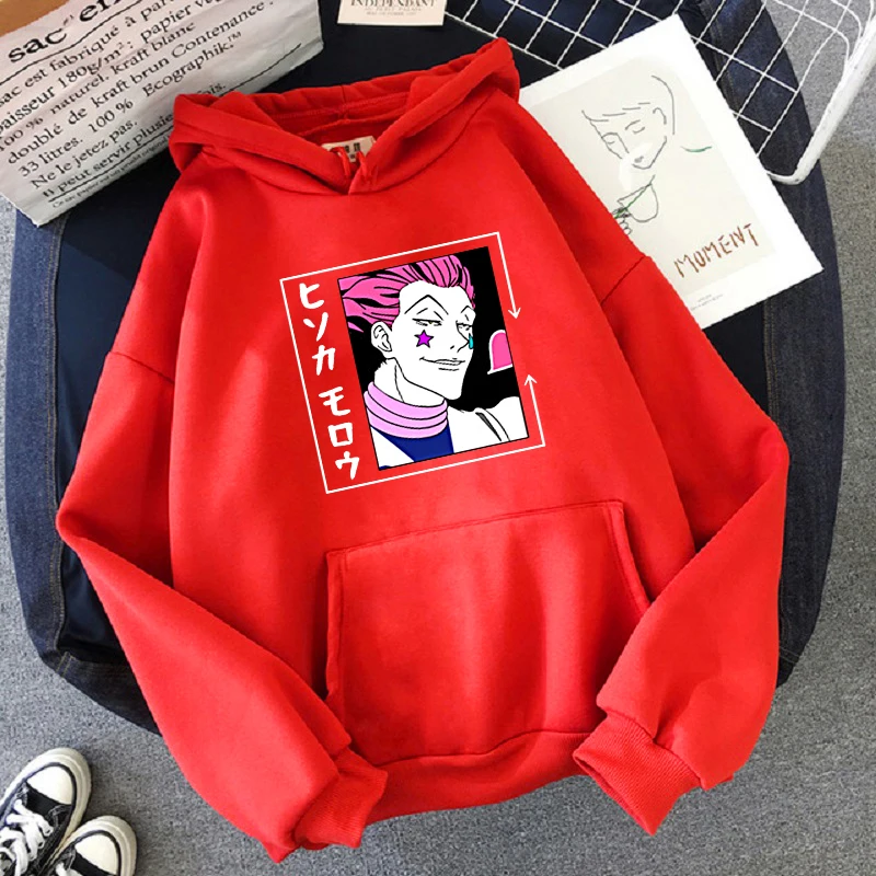 HISOKA MOROW Hoodie Japanese Anime Women's Hooded Sweatshirt Harajuku Full-time Hunter Anime Print Casual Oversize Women Hoodie
HISOKA MOROW Hoodie Japanese Anime Women's Hooded Sweatshirt Harajuku Full-time Hunter Anime Print Casual Oversize Women Hoodie