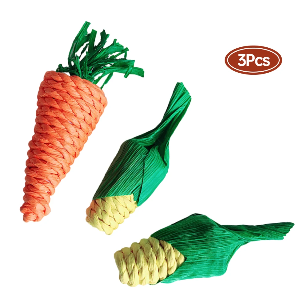 3PCS Carrot Pet Toys Chew Toy Corn Shaped Grinding Bite Toys Tooth Cleaning Toys For Rabbit Hamster Pet Supplies Puppy Dogs Cats
3PCS Carrot Pet Toys Chew Toy Corn Shaped Grinding Bite Toys Tooth Cleaning Toys For Rabbit Hamster Pet Supplies Puppy Dogs Cats