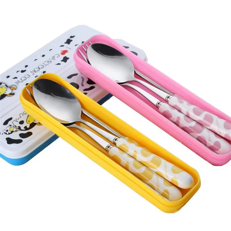 Cute Portable Dinnerware Stainless Steel Cutlery Spoon Travel Dinner Set Travel Dinner Chopsticks Tableware Sets
Cute Portable Dinnerware Stainless Steel Cutlery Spoon Travel Dinner Set Travel Dinner Chopsticks Tableware Sets