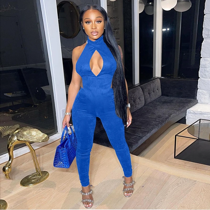 Sexy Cut Out Backless Jumpsuit Sleeveless Summer Bodycon Clothes for Women Off Shoulder One Piece Party Club Outfits
Sexy Cut Out Backless Jumpsuit Sleeveless Summer Bodycon Clothes for Women Off Shoulder One Piece Party Club Outfits
