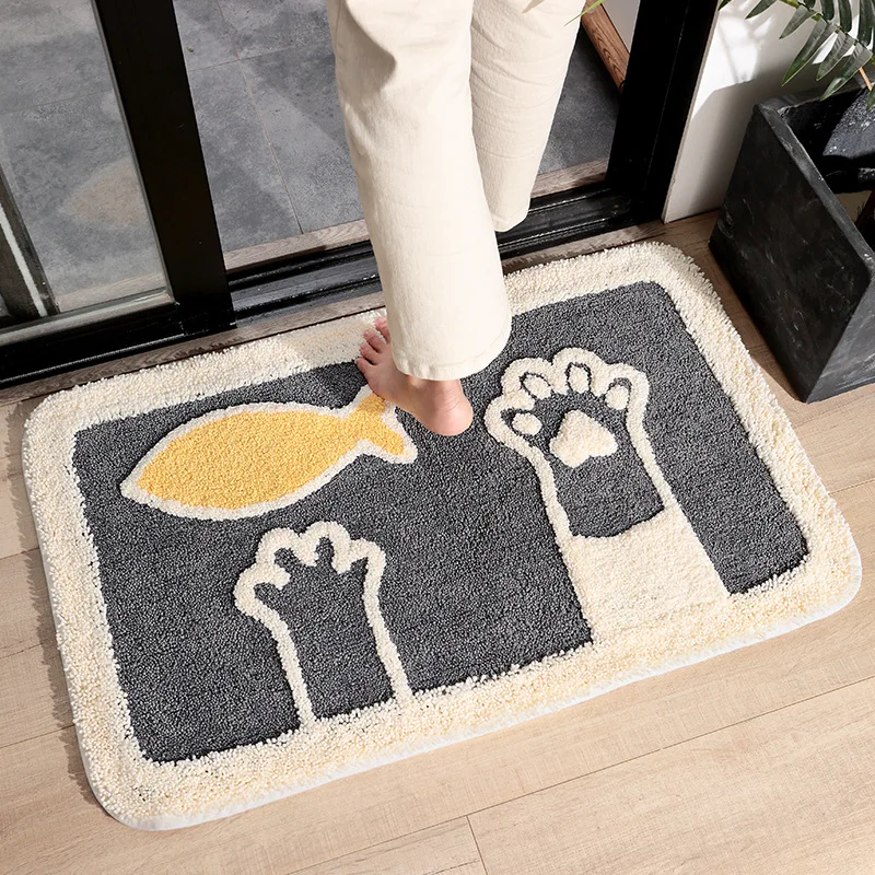 Microfiber Cartoon Absorbent Bath Mat Flocking Pattern Decoration Bathroom Rug Entrance Door Anti-slip Door Mat
Microfiber Cartoon Absorbent Bath Mat Flocking Pattern Decoration Bathroom Rug Entrance Door Anti-slip Door Mat