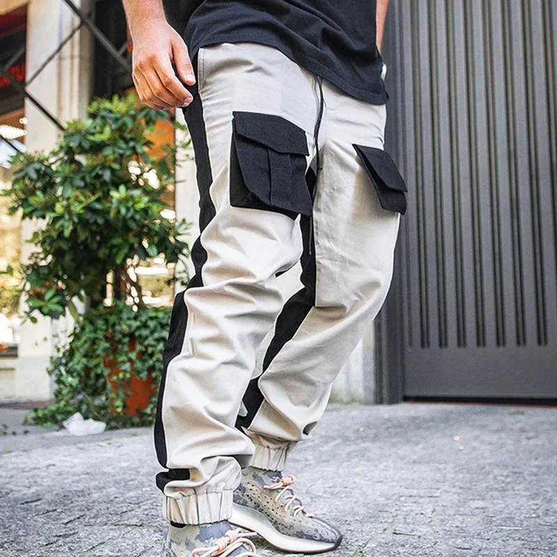 Men's casual pants autumn new tide plus size color matching straight tube multi-pocket overalls men's elastic waist sweatpants
Men's casual pants autumn new tide plus size color matching straight tube multi-pocket overalls men's elastic waist sweatpants