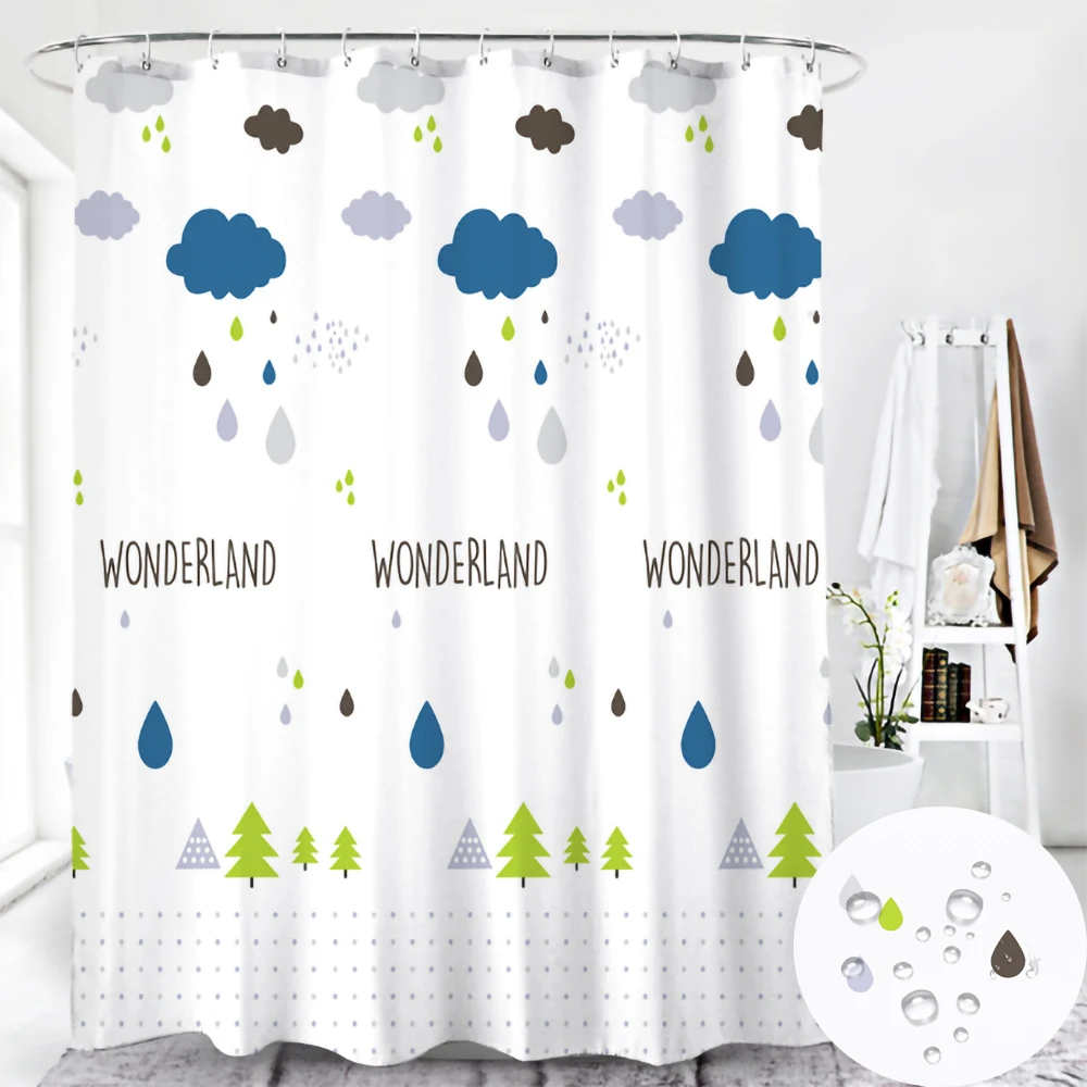 Modern Cloud Raindrops Polyester Shower Curtains Waterproof Shower Curtains For Bathroom Bathtub Curtains Hooks Bath Curtain
Modern Cloud Raindrops Polyester Shower Curtains Waterproof Shower Curtains For Bathroom Bathtub Curtains Hooks Bath Curtain