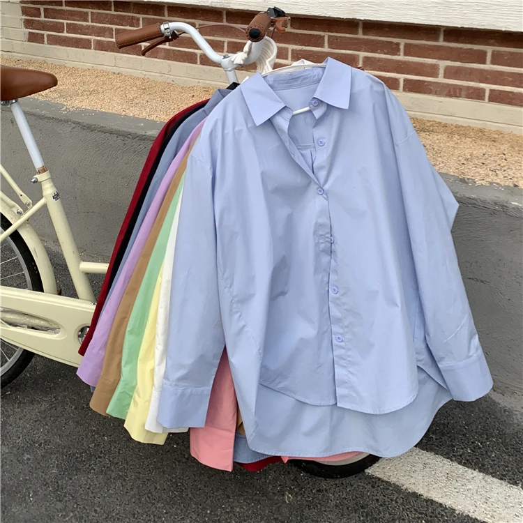 Long Sleeve Shirt Women's Spring and Autumn Korean Style Loose All-Matching Western Style Slimming French Style Design
Long Sleeve Shirt Women's Spring and Autumn Korean Style Loose All-Matching Western Style Slimming French Style Design