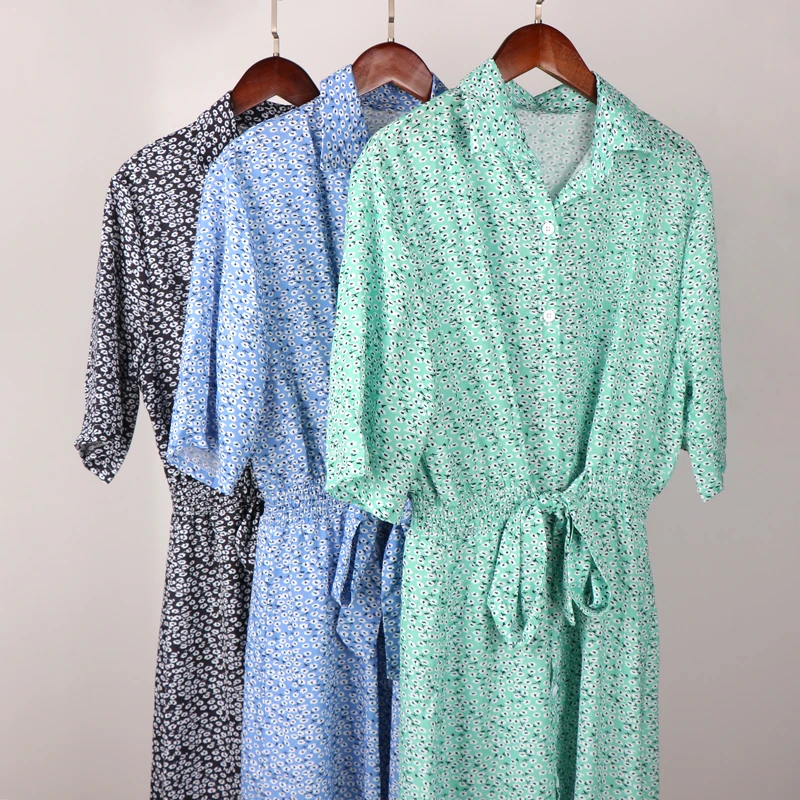 Floral Dress Women Casual Print Dress V-Neck Midi Dresses Female Short Sleeve Button Loosed Dress Summer Holiday Beach Vestidos
Floral Dress Women Casual Print Dress V-Neck Midi Dresses Female Short Sleeve Button Loosed Dress Summer Holiday Beach Vestidos