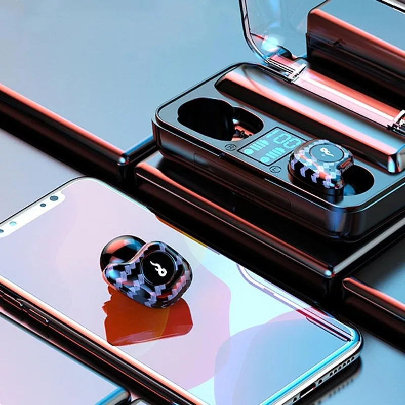 IPX7 Sports Earbuds TWS Bluetooth Wireless Headphones Control 5.0 Binaural Stereo Headset English Customized Mini LED
IPX7 Sports Earbuds TWS Bluetooth Wireless Headphones Control 5.0 Binaural Stereo Headset English Customized Mini LED