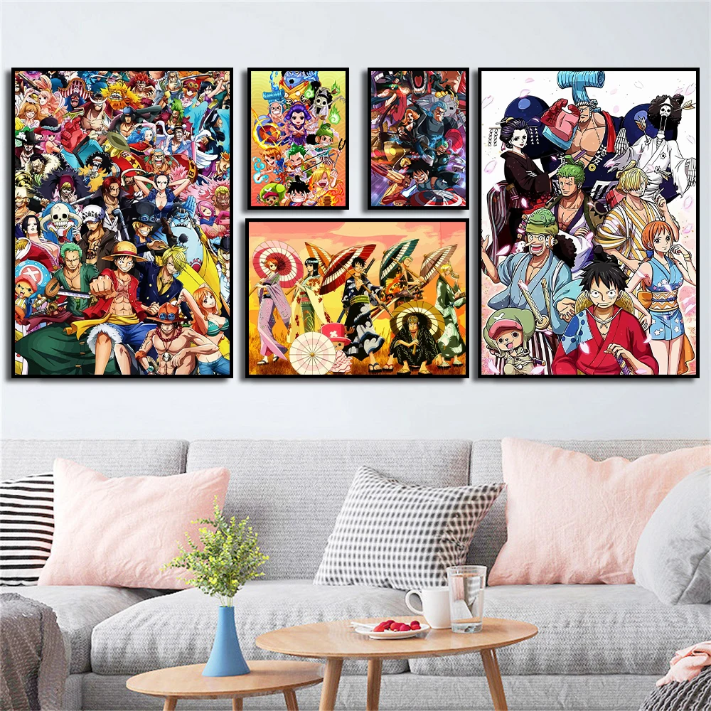 One Piece Poster Luffy, Zoro, Sanji Wall Decor Print on Canvas Painting Anime Characters Home Decor Kids Room Japanese Manga
One Piece Poster Luffy, Zoro, Sanji Wall Decor Print on Canvas Painting Anime Characters Home Decor Kids Room Japanese Manga