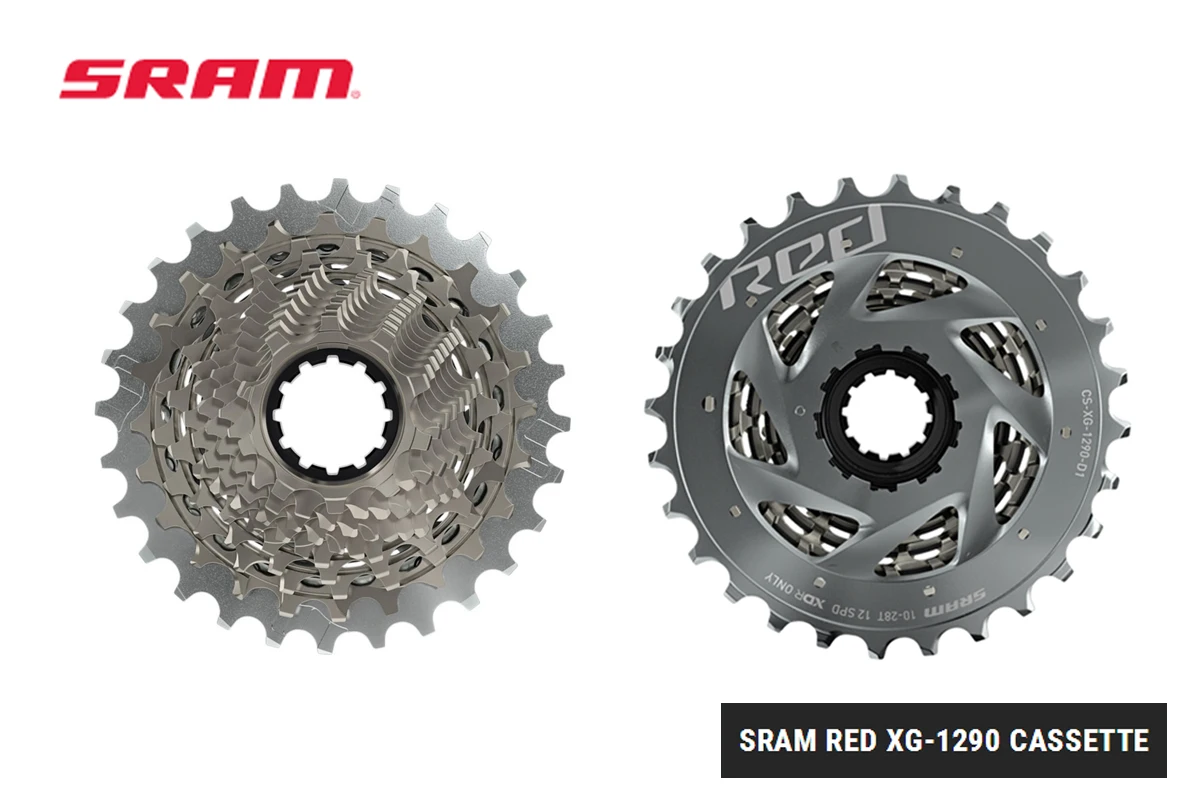 

SRAM RED XG-1290 CASSETTE Updated design for smoother and faster shifting Designed to work with an XDR™ driver body