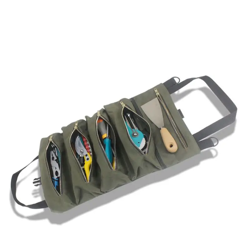 Multi-purpose Tool Roll Up Canvas Storage Bag Key Pouch Car Hang Zipper Carrier 
Multi-purpose Tool Roll Up Canvas Storage Bag Key Pouch Car Hang Zipper Carrier