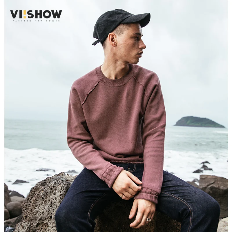 VIISHOW Sweater Men Pullover Brand Clothing Quality White Autumn Spring Dress Pull Homme Christmas ZC1753173 | Мужская одежда
