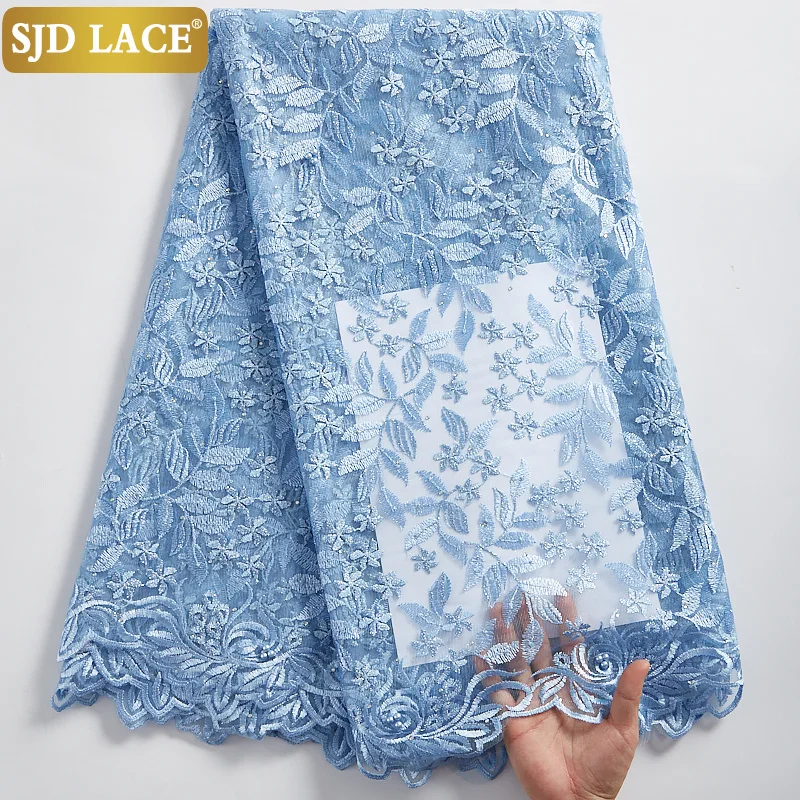 SJD LACE French Tulle Beads African Lace Fabric 2021High Quality Embroidery Net Materials 5 Yards Nigerian Lace Fabric Sew A2318
SJD LACE French Tulle Beads African Lace Fabric 2021High Quality Embroidery Net Materials 5 Yards Nigerian Lace Fabric Sew A2318