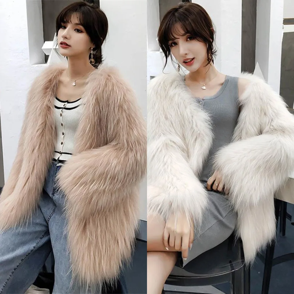 Spring new2020 Women Faux Fur Casual Coat Fashion Thick Warm Furry Shaggy Outerwear Female Elegant Fake Fur Overcoat R70
Spring new2020 Women Faux Fur Casual Coat Fashion Thick Warm Furry Shaggy Outerwear Female Elegant Fake Fur Overcoat R70