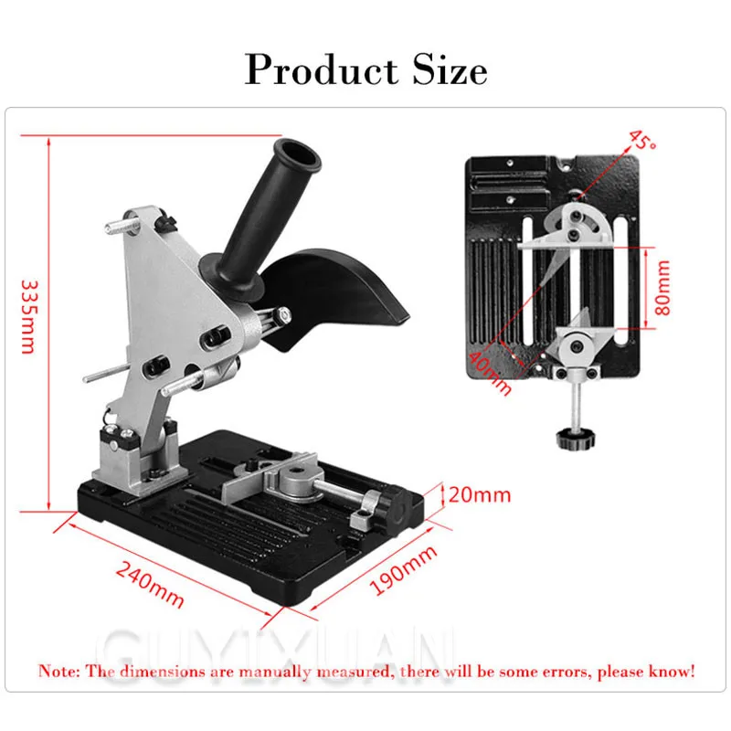 Desktop fixed angle grinder 45 angle cut Angle grinder bracket Multifunction metal wood Cutting Machine
Desktop fixed angle grinder 45 angle cut Angle grinder bracket Multifunction metal wood Cutting Machine