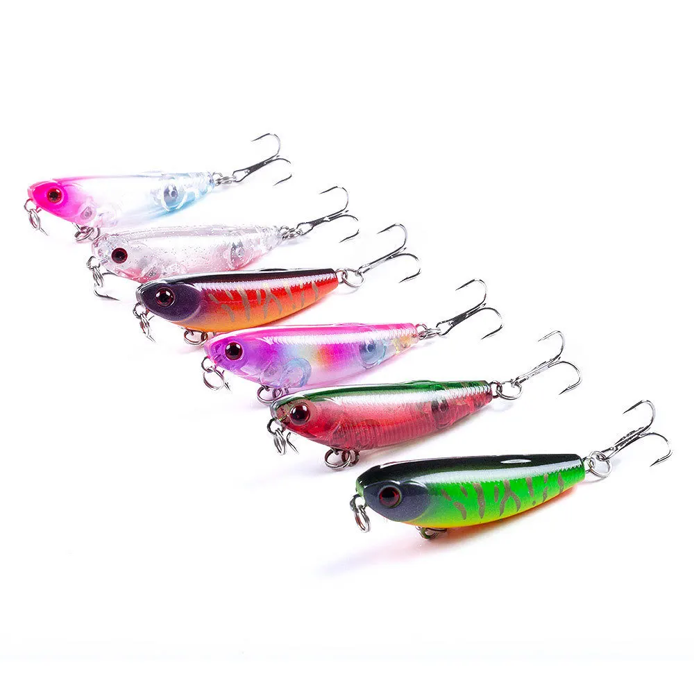 YUZI 1 шт. Topwater плавающая приманка для рыбалки Карандаш 5 см г поверхность рыба