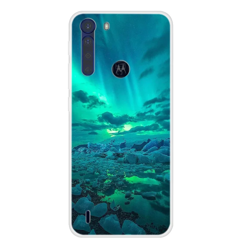 Чехол для телефона Moto One Fusion Plus мягкий силиконовый чехол из ТПУ с рисунком Motorola +