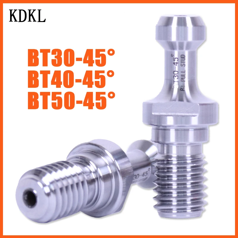 High precision pull studs BT30 BT40 BT50 shank hardened studs Latin Thread pull stud retention knob 45/60/90° for CNC milling
High precision pull studs BT30 BT40 BT50 shank hardened studs Latin Thread pull stud retention knob 45/60/90° for CNC milling