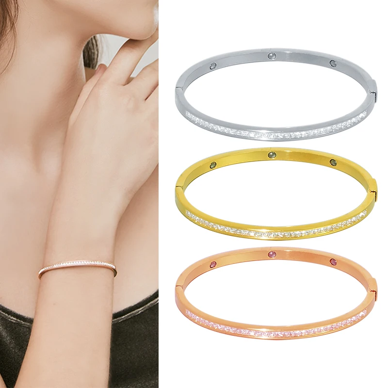 Titanium Stainless Steel Steel Bracelet for Women Cuff Bangles Femme Bijoux Pulseira Fashion Charm Luxury Gold Color Punk
Titanium Stainless Steel Steel Bracelet for Women Cuff Bangles Femme Bijoux Pulseira Fashion Charm Luxury Gold Color Punk