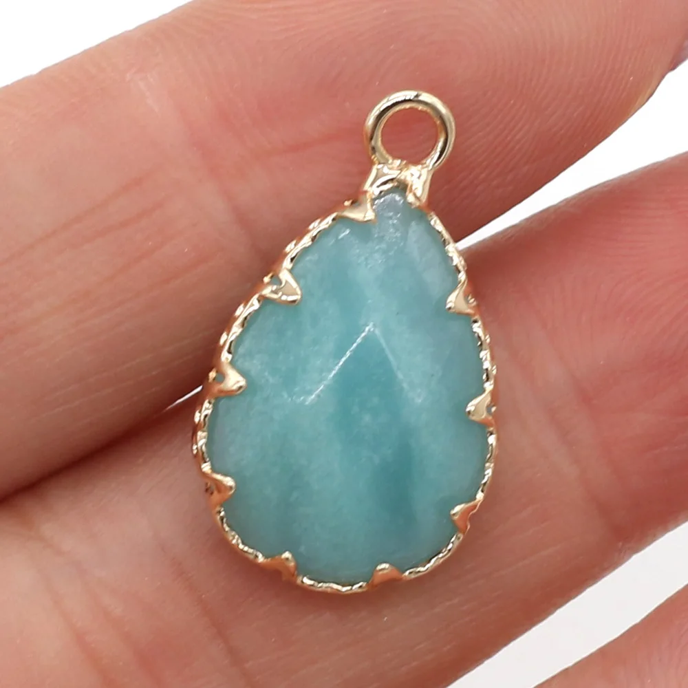 2Pcs Natural Stone Pendant Water Drop Gold Plated Amethysts Opal Crystal for Charms Jewelry Making DIY Necklace Earrings Gift
2Pcs Natural Stone Pendant Water Drop Gold Plated Amethysts Opal Crystal for Charms Jewelry Making DIY Necklace Earrings Gift