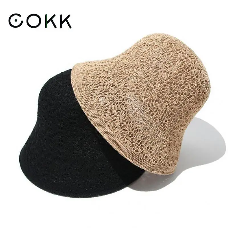 COKK Bucket Hat Women Fisherman Cap Sunshade Sun Hat Female Breathable Panama Cap Gorro Korean
COKK Bucket Hat Women Fisherman Cap Sunshade Sun Hat Female Breathable Panama Cap Gorro Korean
