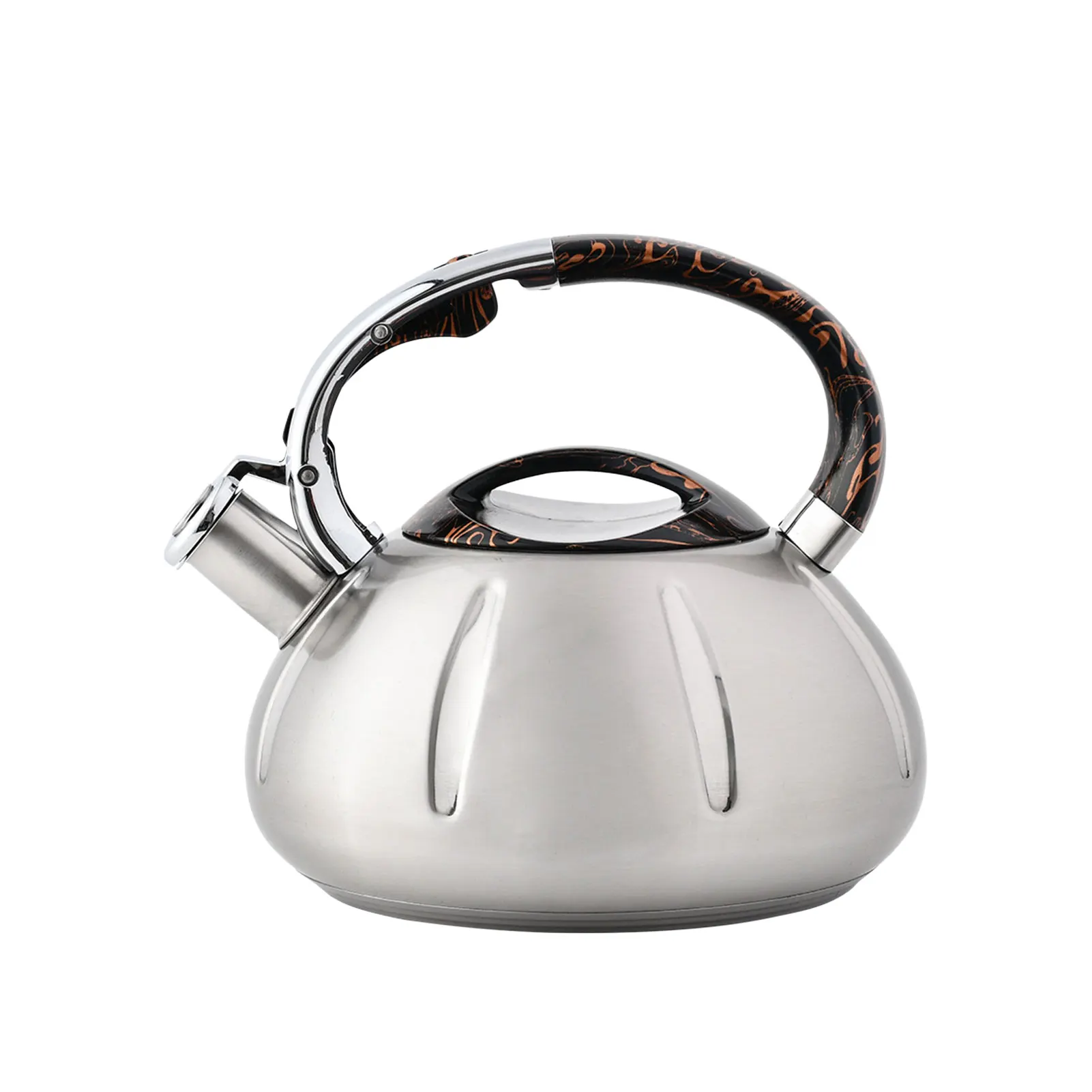 3L Food Grade Stainless Steel Kettle With Heat-resistant Hand Shank Built-in Whistle Coffee Teapot Gas Induction Cooker General
3L Food Grade Stainless Steel Kettle With Heat-resistant Hand Shank Built-in Whistle Coffee Teapot Gas Induction Cooker General
