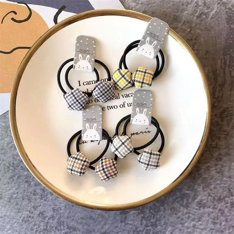 Velvet Heart Plaid Star Button Elastic Hair Bands Rubber Hair Rope Tie Girls Hair Scrunchie Ponytail Holder
Velvet Heart Plaid Star Button Elastic Hair Bands Rubber Hair Rope Tie Girls Hair Scrunchie Ponytail Holder