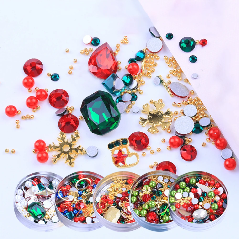 Aluminium Box Packing Metal Charms Rhinestones Pearls Mix Christmas Nail Art for 3D Nail Decorations
Aluminium Box Packing Metal Charms Rhinestones Pearls Mix Christmas Nail Art for 3D Nail Decorations