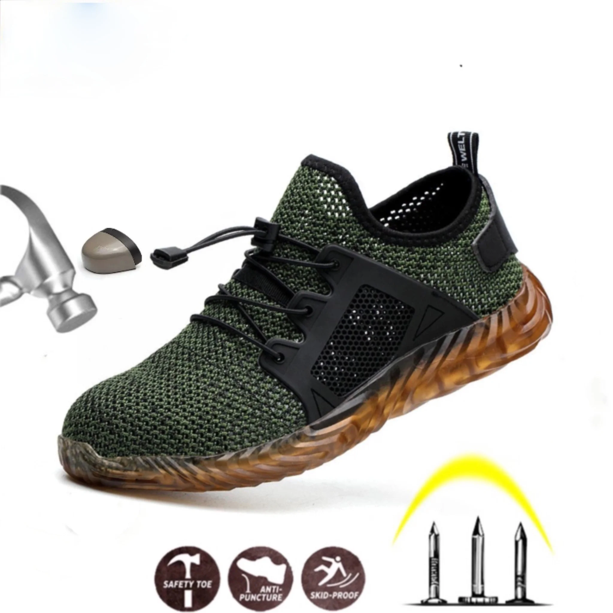 New Breathable Mesh Safety Shoes Men Light Sneaker Indestructible Steel Toe Soft Anti-piercing Work Boots Plus size
New Breathable Mesh Safety Shoes Men Light Sneaker Indestructible Steel Toe Soft Anti-piercing Work Boots Plus size