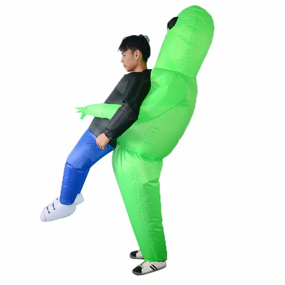 Halloween Costume for Women Men Inflatable Green Alien Inflatable Cosplay Funny Blow Up Suit Party Fancy Dress for Adult
Halloween Costume for Women Men Inflatable Green Alien Inflatable Cosplay Funny Blow Up Suit Party Fancy Dress for Adult