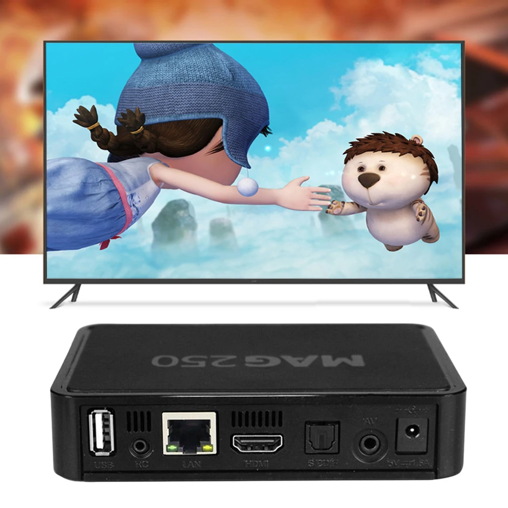 Professional MAG250 TV Box Support Wifi Usb Connector Media Player For Linux IPTV Box Not Include IPTV Account
Professional MAG250 TV Box Support Wifi Usb Connector Media Player For Linux IPTV Box Not Include IPTV Account
