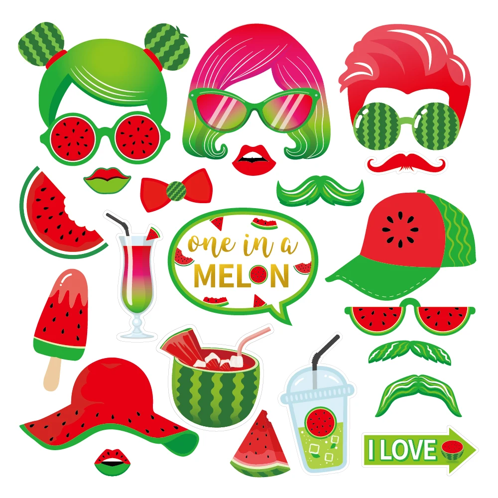 25pcs Watermelon Photobooth Props Kids Happy Birthday DIY Party Decorations Baby Shower Watermelon Photobooth Props Party Favors
25pcs Watermelon Photobooth Props Kids Happy Birthday DIY Party Decorations Baby Shower Watermelon Photobooth Props Party Favors