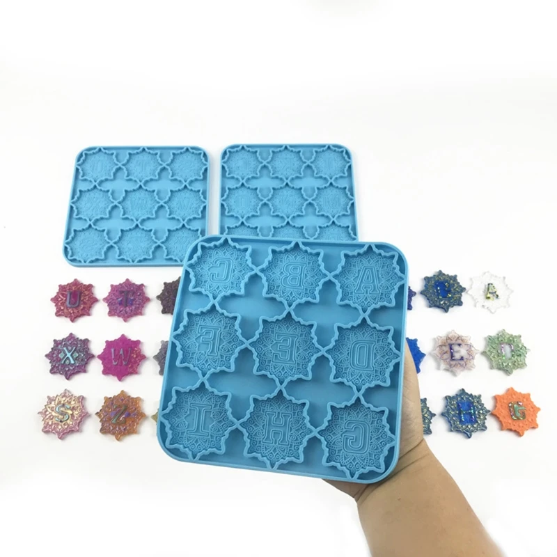 A0NF 3 Pcs Alphabet Mandala Phone Sticker Decorations Epoxy Resin Mold Keychain Badge Silicone Mould DIY Crafts Jewelry Mold
A0NF 3 Pcs Alphabet Mandala Phone Sticker Decorations Epoxy Resin Mold Keychain Badge Silicone Mould DIY Crafts Jewelry Mold