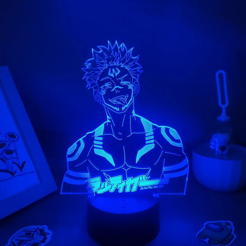 Jujutsu Kaisen Anime Lamp for Bedroom Table Decor Yuji Itadori Ryomen Sukuna 3D LED Lamp Night Lights Children Birthday Gift
Jujutsu Kaisen Anime Lamp for Bedroom Table Decor Yuji Itadori Ryomen Sukuna 3D LED Lamp Night Lights Children Birthday Gift