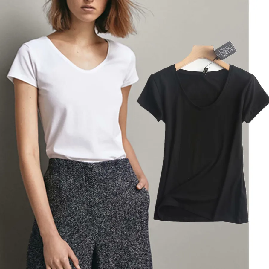 Dave&Di Harajuku Tshirt 2021 Summer T Shirt Women England Style Simple Fashion U-neck Solid Camisetas Verano Mujer 2021 Tops
Dave&Di Harajuku Tshirt 2021 Summer T Shirt Women England Style Simple Fashion U-neck Solid Camisetas Verano Mujer 2021 Tops