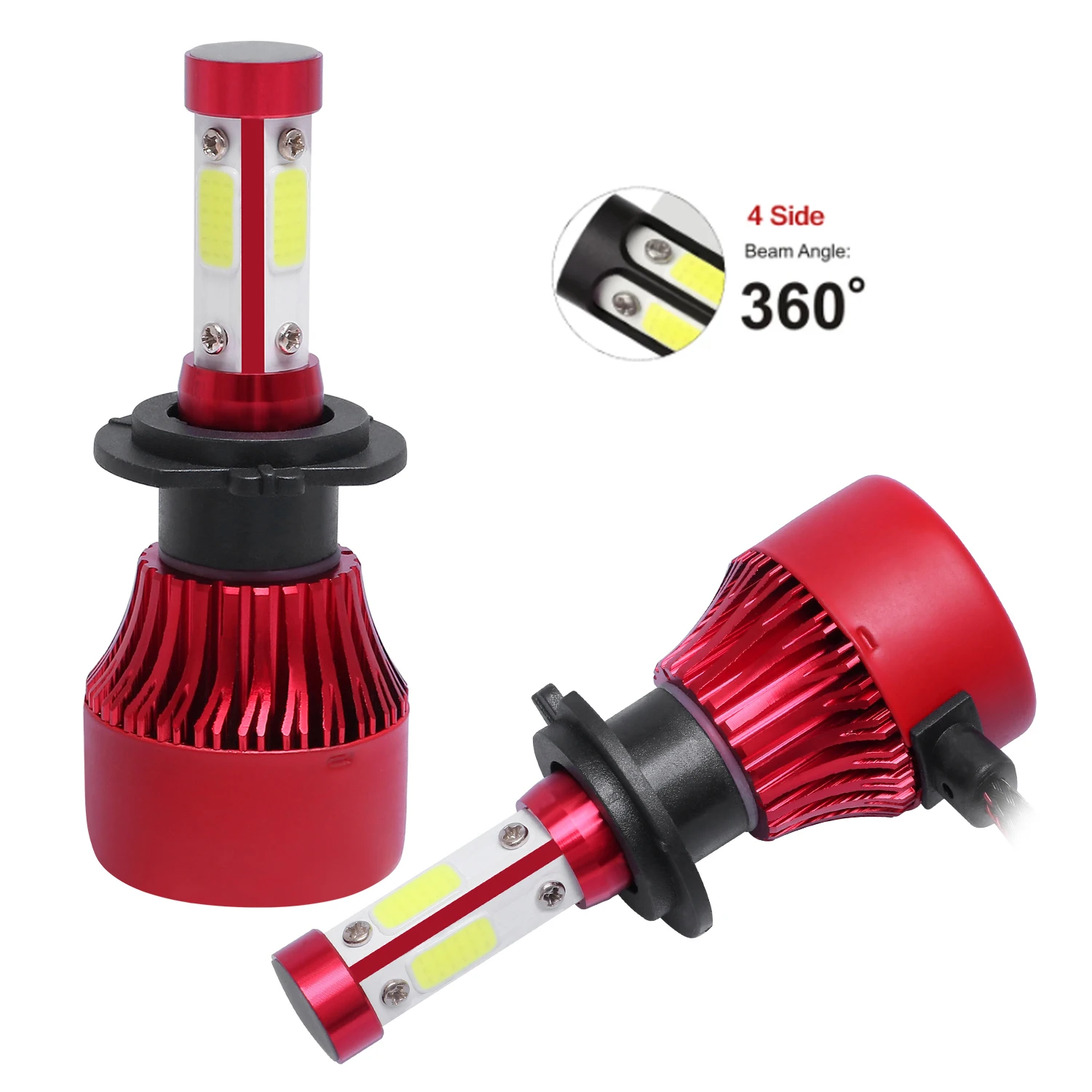 Muxall Car Headlight COB 16000LM 110W H4 LED H7 4Sides H1 H3 H8 H11 9005 9006 3000K 6000K Car Auto Headlamp Led Lights
Muxall Car Headlight COB 16000LM 110W H4 LED H7 4Sides H1 H3 H8 H11 9005 9006 3000K 6000K Car Auto Headlamp Led Lights
