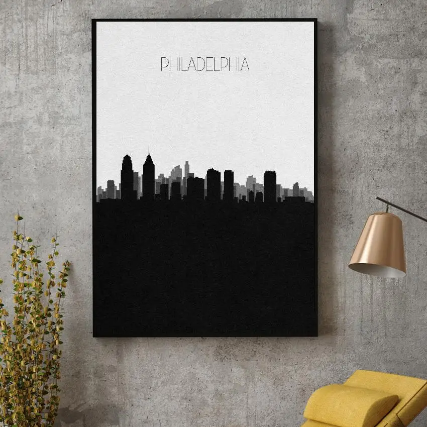 Philadelphia Skyline Canvas Art Print Wall Poster Living Room Decoration No Frame
Philadelphia Skyline Canvas Art Print Wall Poster Living Room Decoration No Frame