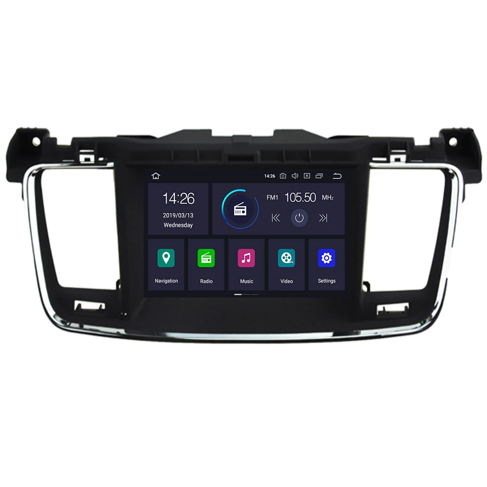 Android 10 автомобильный мультимедийный плеер для PEUGEOT 508 2011 2019 GPS навигация 2 Din