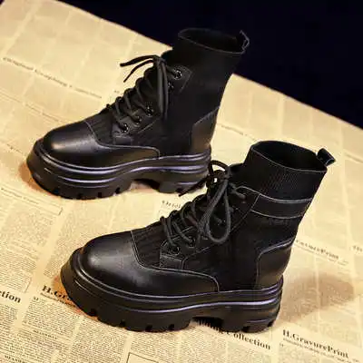 Height up in autumn Martin single boots women's shoes British style spring and autumn 2020 new fashionable thin thick soled
Height up in autumn Martin single boots women's shoes British style spring and autumn 2020 new fashionable thin thick soled