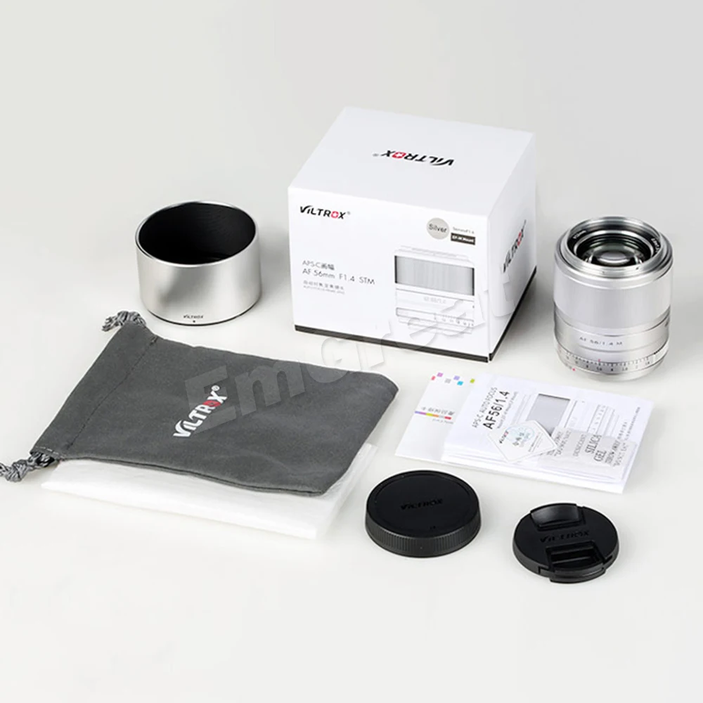 VILTROX 56mm F1.4 Auto Focus APS-C Prime Lens for Canon EOS-M Cameras M10 M50 M100 M5 M6 MarkII
VILTROX 56mm F1.4 Auto Focus APS-C Prime Lens for Canon EOS-M Cameras M10 M50 M100 M5 M6 MarkII