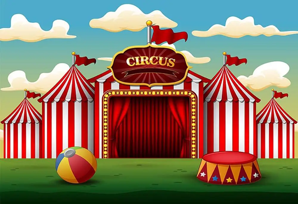 Vinyl Circus red white tent Photography Background happy birthday Backdrop For Newborn party Photo studio
Vinyl Circus red white tent Photography Background happy birthday Backdrop For Newborn party Photo studio