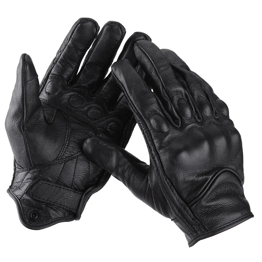 Pair of Full Finger Leather Motorcycle Cycling Racing Gloves Motocross Protective Gears Size L
Pair of Full Finger Leather Motorcycle Cycling Racing Gloves Motocross Protective Gears Size L