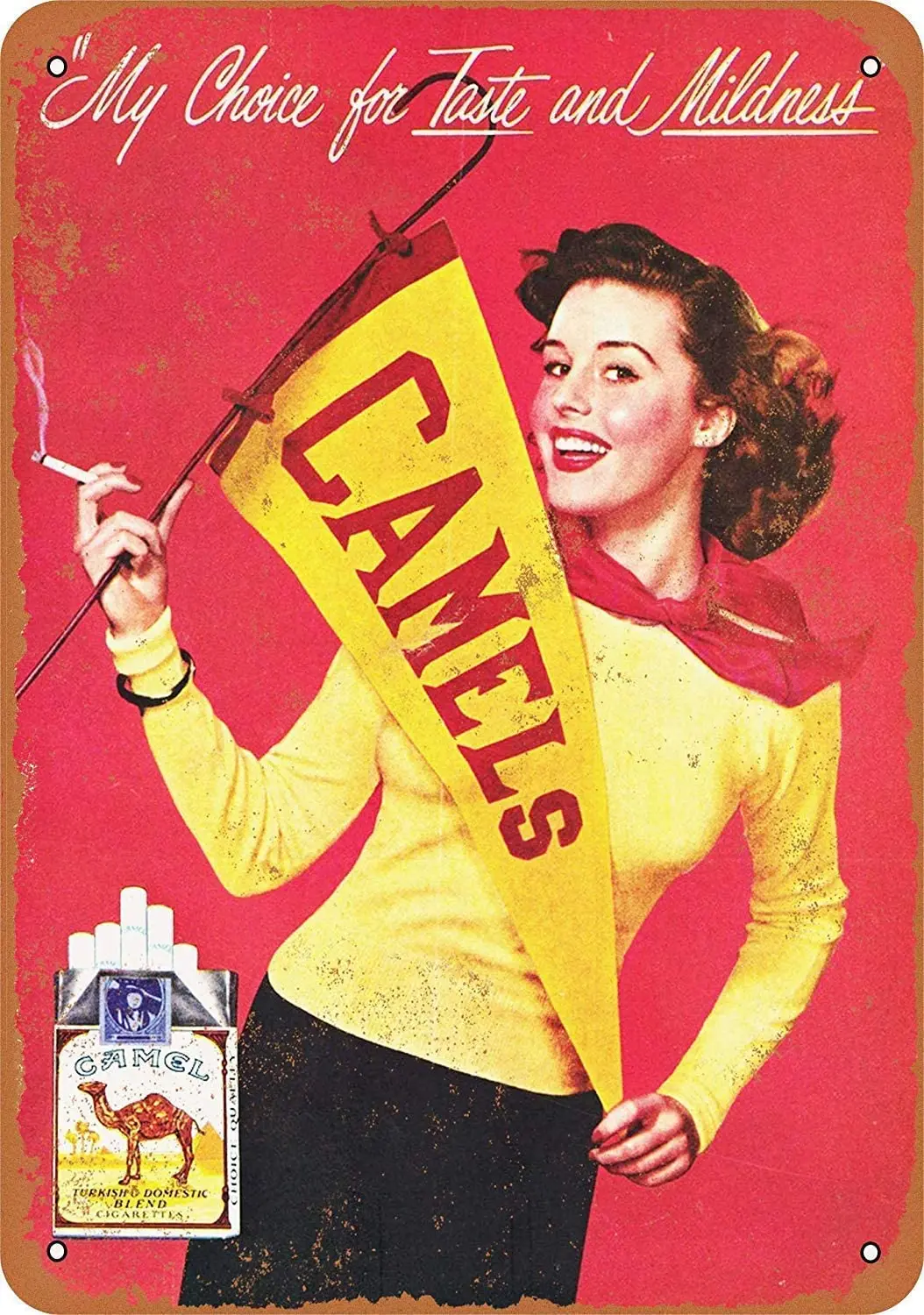 Cheerleaders for Camel Cigarettes Retro Metal Tin Sign Plaque Poster Wall Decor Art Shabby Chic Gift
Cheerleaders for Camel Cigarettes Retro Metal Tin Sign Plaque Poster Wall Decor Art Shabby Chic Gift