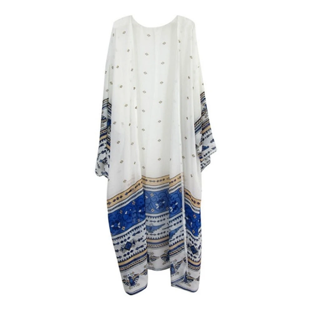 CESIUM Beach Womens Chiffon Printed Long Cardigan Bohemian Beach Cover-Ups Swimwear Bikini Wrap Robe Flare Sleeve White New
CESIUM Beach Womens Chiffon Printed Long Cardigan Bohemian Beach Cover-Ups Swimwear Bikini Wrap Robe Flare Sleeve White New