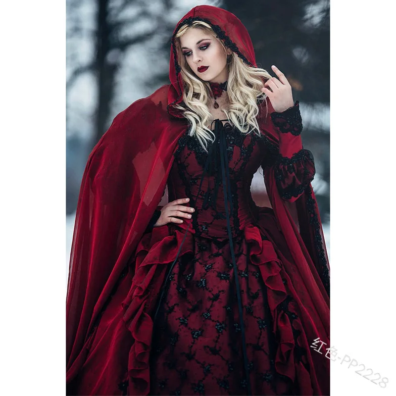 Women Medieval Gothic dress Renaissance Long Dress Queen Gown Party Cosplay Costume Square Collar Maxi Dresses with petticoat 5x
Women Medieval Gothic dress Renaissance Long Dress Queen Gown Party Cosplay Costume Square Collar Maxi Dresses with petticoat 5x