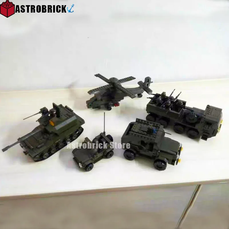 Army Bricks Toy Hind Helicopter T-90 Main Battle Tank Army Personnel Carriers Army Je-ep Prowl Car Building Blocks Set Kid Gifts
Army Bricks Toy Hind Helicopter T-90 Main Battle Tank Army Personnel Carriers Army Je-ep Prowl Car Building Blocks Set Kid Gifts