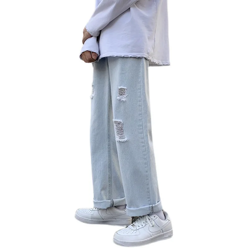 Port 2021 wind broken hole dad pants trend street personality straight men's pants summer couple loose nine cent pants washing
Port 2021 wind broken hole dad pants trend street personality straight men's pants summer couple loose nine cent pants washing