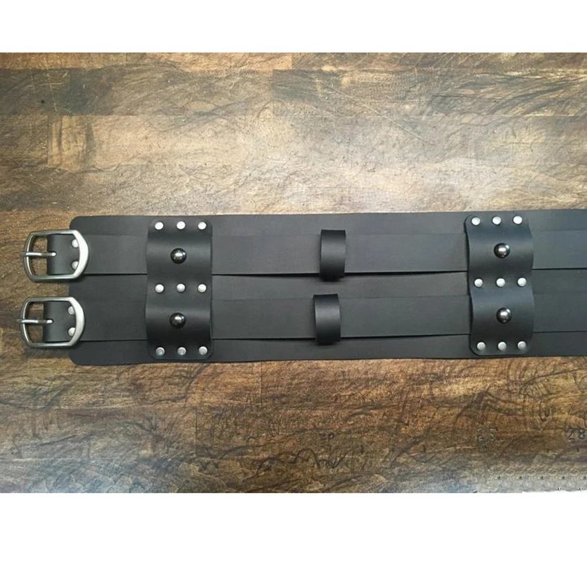 Belt Steampunk Medieval Wide PU Leather Rivet Double Waist Guard Outfit Viking Knight Cosplay Carnival Party Accessories For Men
Belt Steampunk Medieval Wide PU Leather Rivet Double Waist Guard Outfit Viking Knight Cosplay Carnival Party Accessories For Men