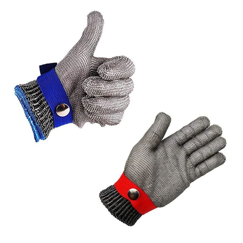 Blue Red Safety Cut Proof Stab Resistant Stainless Steel Metal Mesh Butcher Glove High Performance Level 5 Protection
Blue Red Safety Cut Proof Stab Resistant Stainless Steel Metal Mesh Butcher Glove High Performance Level 5 Protection