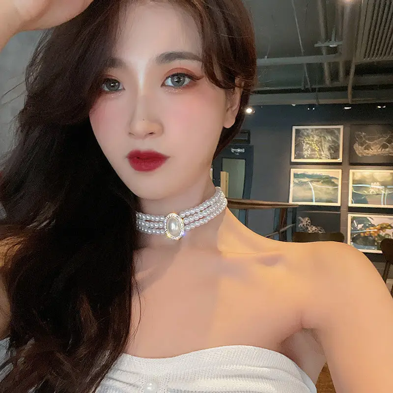 French Elegant Retro Light Luxury Niche Birthday Gift Boudoir Pearl Set Diamond Necklace, Suitable For Female Clavicle Chain
French Elegant Retro Light Luxury Niche Birthday Gift Boudoir Pearl Set Diamond Necklace, Suitable For Female Clavicle Chain